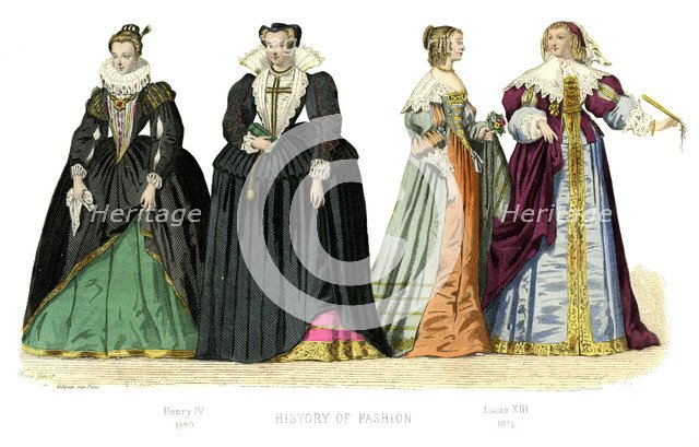 French costume: Henry IV, Louis XIII, (1882). Artist: Unknown