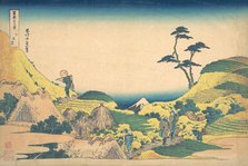 Lower Meguro (Shimo Meguro), from the series Thirty-six Views of Mount Fuji (Fugaku..., ca. 1830-32. Creator: Hokusai.