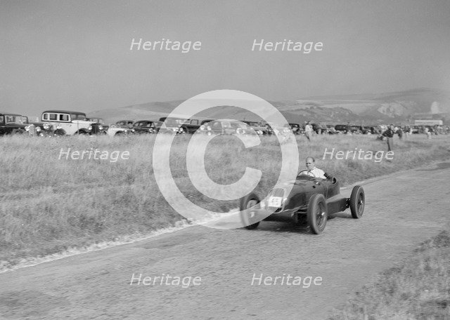 Alta single-seater with racing body at the Bugatti Owners Club Lewes Speed Trials, Sussex, 1937. Artist: Bill Brunell.