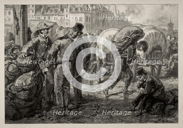 Burden Bearers. Creator: Paul Gavarni (French, 1804-1866).