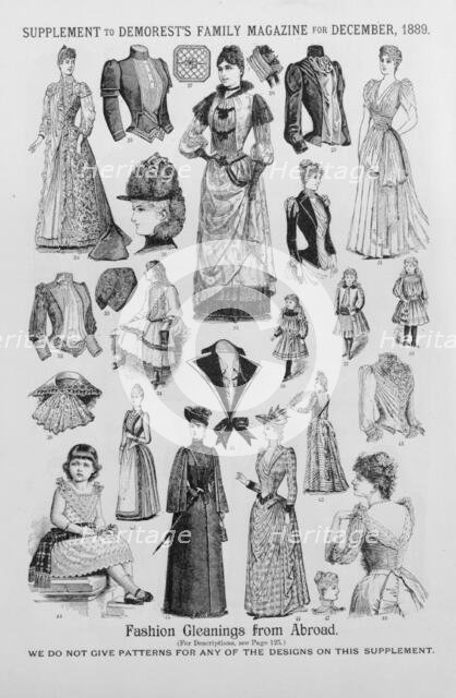 Fashion gleanings from abroad, 1889. Creator: Unknown.
