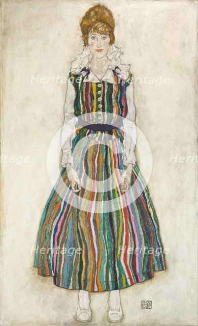 Portrait of Edith (the artist's wife), 1915. Artist: Schiele, Egon (1890–1918)