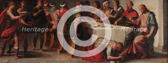 Christ at the house of Simon the Pharisee, c1610. Creator: Balducci, Giovanni (1560-1631).