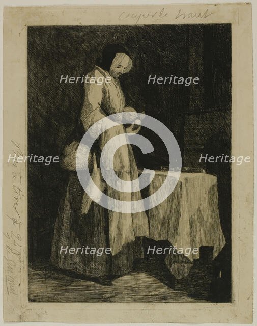 Meal for a Convalescent, 1862. Creator: Jules de Goncourt.