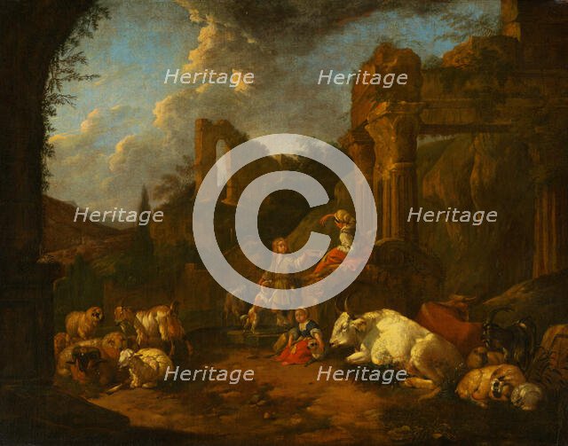 Pastoral Idyll, 1670. Creator: Johann Heinrich Roos.