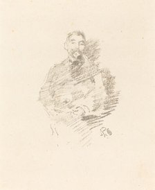 Stéphane Mallarmé, 1892. Creator: James Abbott McNeill Whistler.