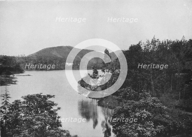 'A Corner of Nuwara Eliya Lake', c1890, (1910). Artist: Alfred William Amandus Plate.