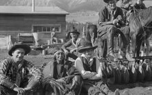 Movie set for a western, between 1896 and 1942. Creator: Arnold Genthe.