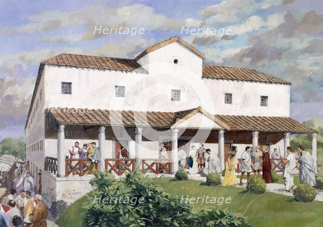 Wall Roman Site, (Letocetum), c2nd century, (1990-2010).  Artist: Ivan Lapper.