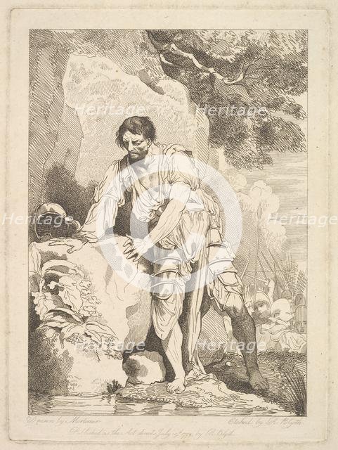 Retiring Wounded from Battle, July 19, 1779. Creator: Robert Blyth.