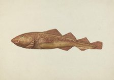 Fish Woodcarving, probably 1938. Creator: Ingrid Selmer-Larsen.