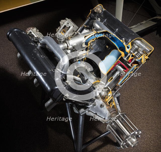 Hispano-Suiza A (Wright-Martin) V-8 Engine, 1918. Creator: Wright Aeronautical.