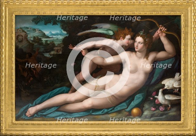 Venus and Amor, ca 1578.