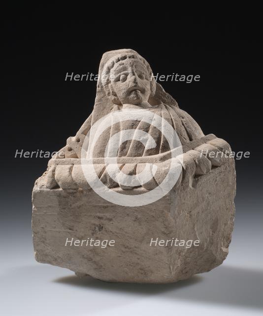 Cornerstone or Corbel (?), 300s-400s. Creator: Unknown.