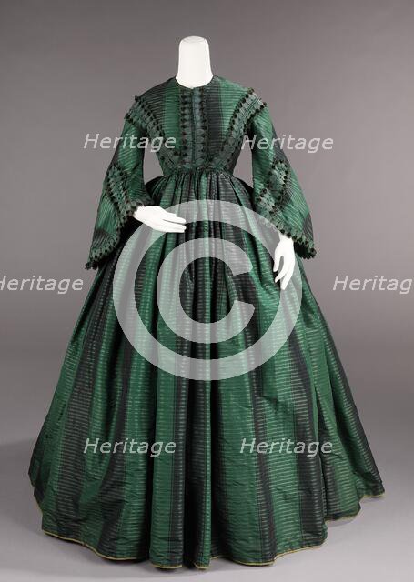 Afternoon dress, American, ca. 1855. Creator: Unknown.