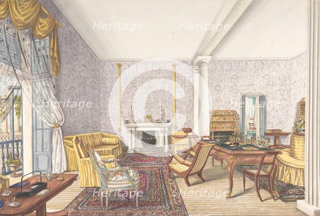 Design for interior, ca. 1830. Creator: Charles de Brocktorff.