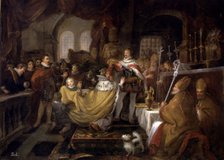 Coronation of the Empress Maria by the King Alfonso XI in the monastery of  Huelgas, Alfonso XI K…