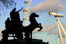 Statue of Boudicca, The London Eye, London.