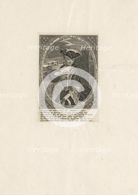 Portrait of Katherine Seigneur, née Knowles (1669-1747), John Law's wife, 1720. Creator: Anonymous.