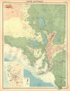 Map of South Australia. Artist: Unknown.