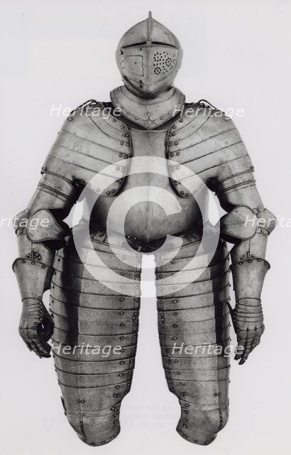 Elements of a Half Armor for Foot Tournament at the Barriers, Augsburg, c. 1590. Creator: Unknown.