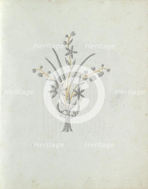 Jewel in the form of a bouquet, c.1800-c.1810. Creator: Carl Friedrich Bärthel.