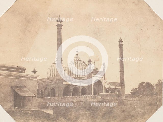 Jama Masjid Mosque, Delhi, 1850s. Creator: Unknown.