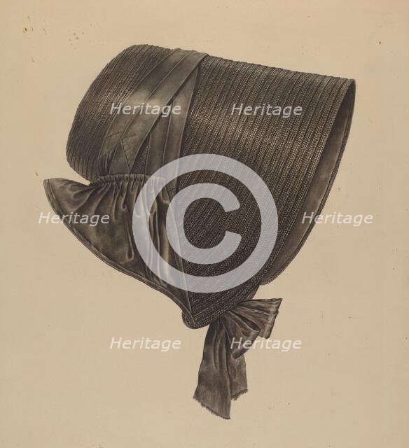 Straw Bonnet, c. 1938. Creator: Francis Law Durand.