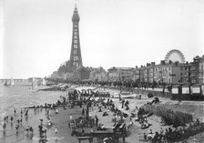 The beach, Blackpool, Lancashire, 1894-1910. Artist: Unknown