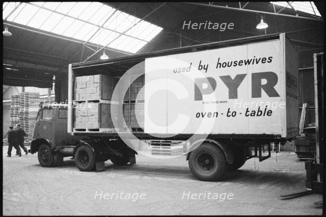 Delivery lorry, Wear Flint Glass Works, Alfred Street, Millfield, Sunderland, 1961. Creator: Eileen Deste.