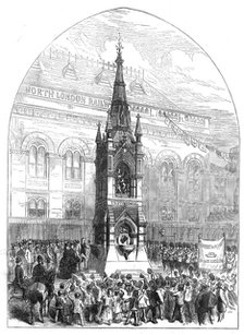 The Lord Mayor opening the new drinking-fountain at Bow, 1872. Creator: Unknown.