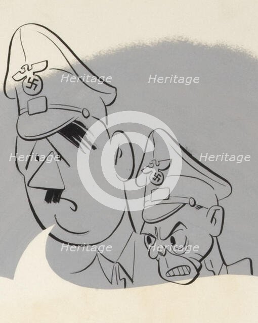 "Unless we can divide those two fellows - we're sunk!" WWII poster...between 1940 and 1946.  Creator: Central Office of Information.