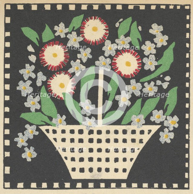 Basket of Flowers, 1907. Creator: Leopoldine Kolbe.