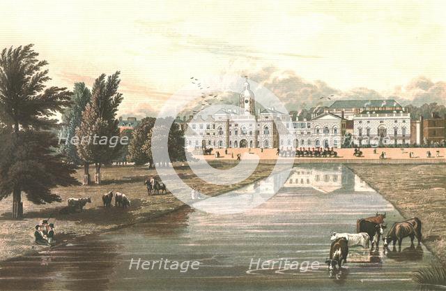 The Horse Guards & Melbourne House, c1821. Creators: Robert Havell, Robert Havell.