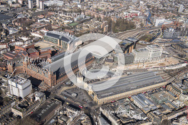 King's Cross and St Pancras International Railway Stations, London, 2018. Creator: Historic England Staff Photographer.
