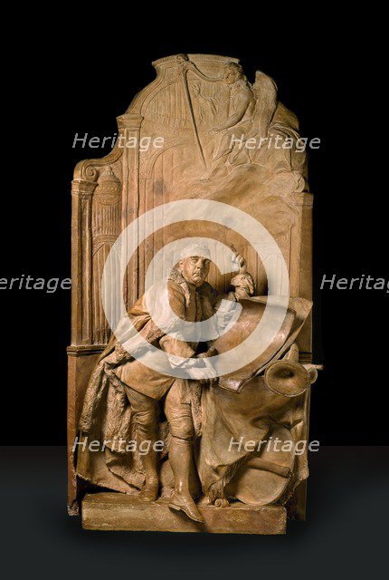 Modello for the monument to George Frideric Handel in Westminster Abbey, 18th century. Creator: Louis Francois Roubiliac.