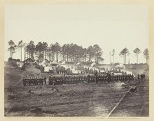 Guard Mount, Head-Quarters Army of the Potomac, February 1864. Creator: Alexander Gardner.