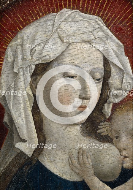 Tthe Virgin suckling the Child, 15th century. Artist: Campin, Robert, (School)  