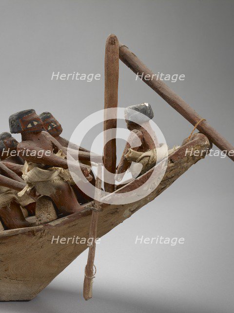 Model boat, IXth Dynasty, c2125 - c2080 BC. Artist: Unknown.
