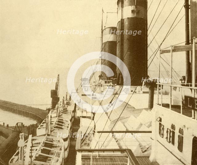 'Boat Deck of the "Leviathan".', c1930. Creator: Unknown.