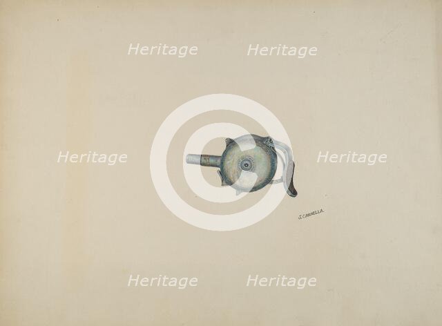 Center Fire Revolver, c. 1941. Creator: Joseph Cannella.