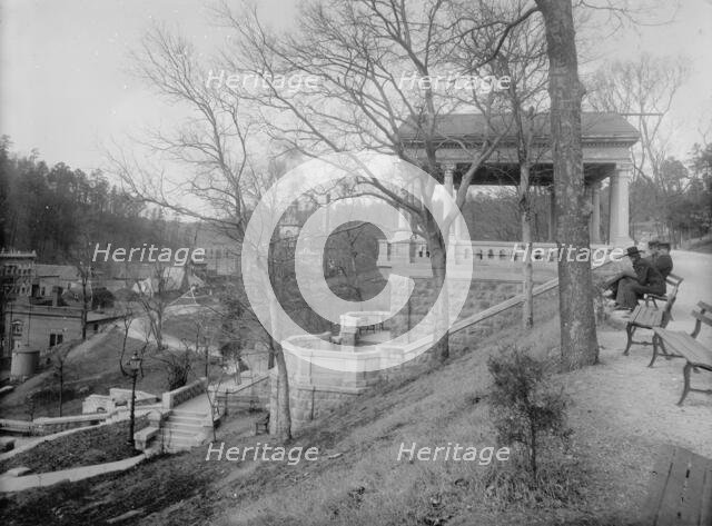 Steps and Pavilion, Government Reservation, Hot Springs, Ark, between 1900 and 1906. Creator: Unknown.