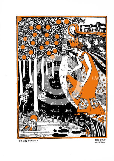 The Frog Princess. Illustration from the book The Parade by Gleeson White, 1897. Creator: Dearmer, Mabel (1872-1915).