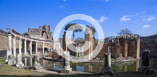 The Maritime Theatre at Hadrian's Villa, Tivoli, Italy. Artist: Samuel Magal