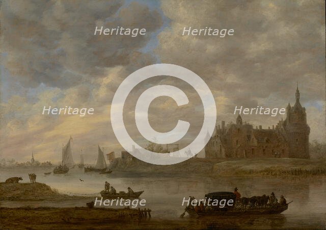 View of Duurstede Castle at Wijk bij Duurstede, 1649. Creator: Jan van Goyen.