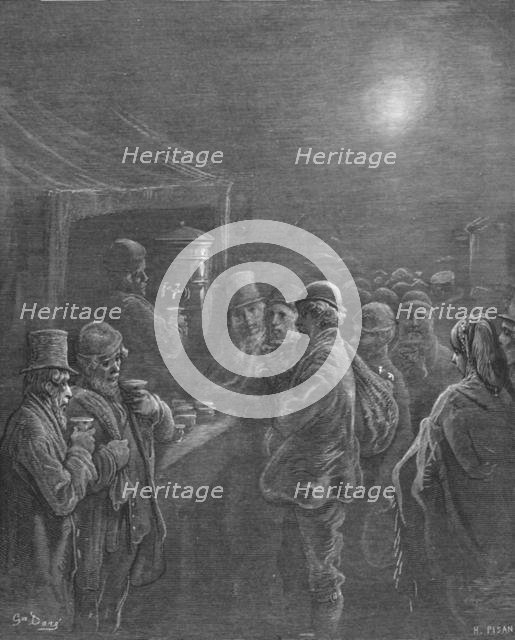 'Coffee Stall - Early Morning', 1872.  Creator: Gustave Doré.