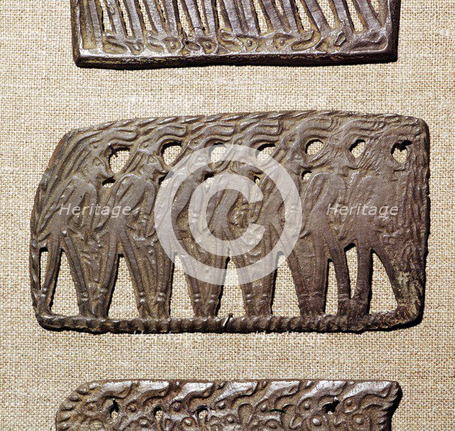 Bronze Plaque from Kama River Tribes, USSR, 3rd century BC-8th century.  Artist: Unknown.