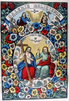 The Trinity: Father, Son and Holy Spirit, 19th century. Artist: Unknown