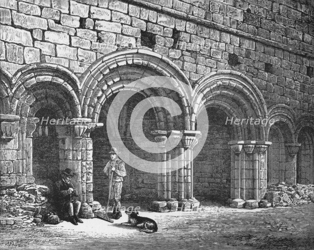 'Chapter House', 'Kirkstall Abbey, c1880, (1897). Artist: Alexander Francis Lydon.