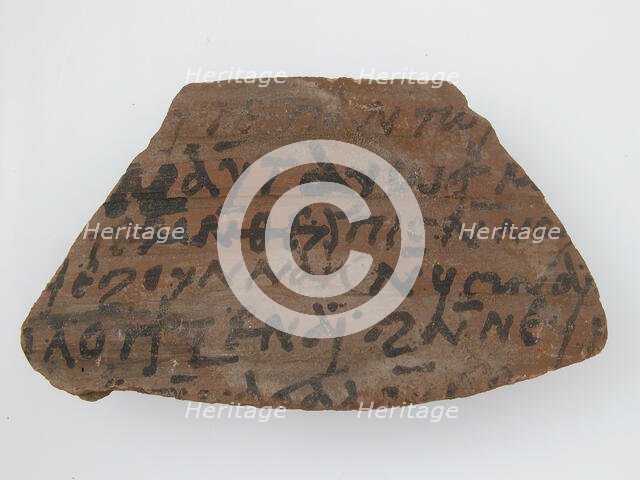 Ostrakon, Coptic, 600. Creator: Unknown.